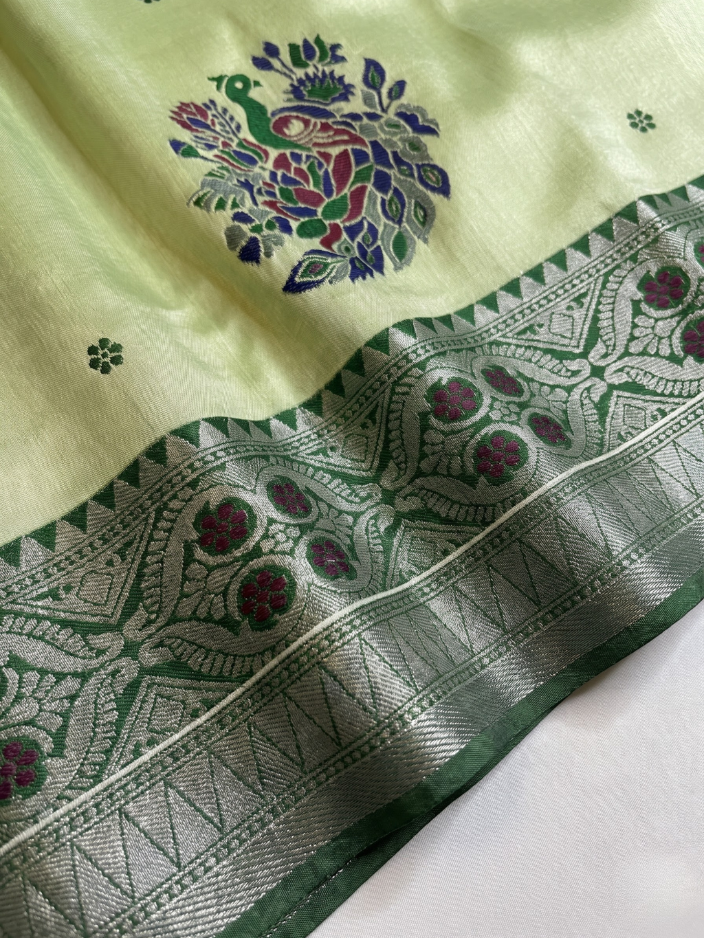 Peacock Semi Silk Saree